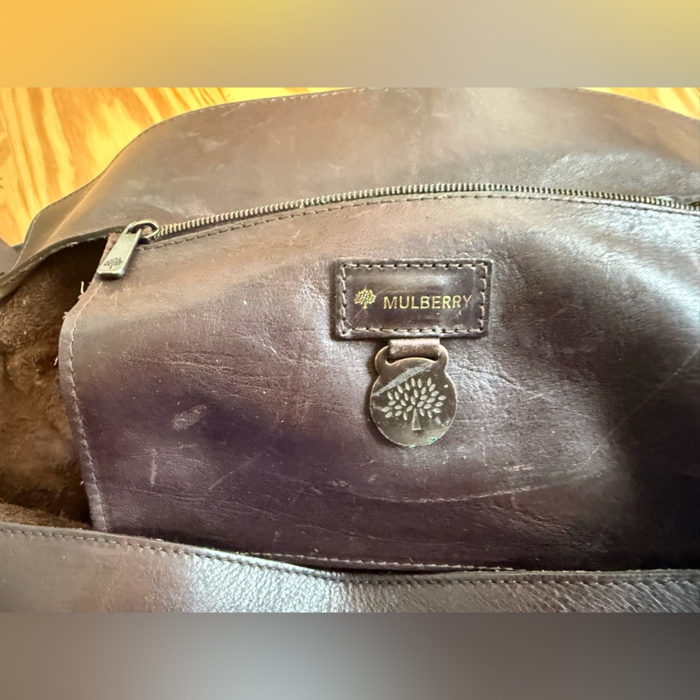 Mulberry Dark Brown Leather Vintage Mulberry very nice thick leather - Picture 2 of 5